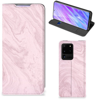 B2Ctelecom Samsung Galaxy S20 Ultra Standcase Marble Roze