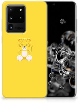 B2Ctelecom Samsung Galaxy S20 Ultra Telefoonhoesje met Naam Baby Leopard