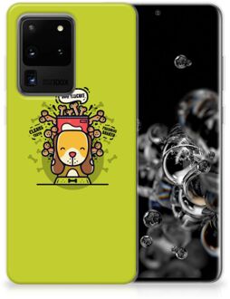 B2Ctelecom Samsung Galaxy S20 Ultra Telefoonhoesje met Naam Doggy Biscuit