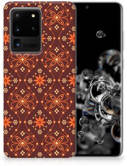 B2Ctelecom Samsung Galaxy S20 Ultra TPU bumper Batik Brown