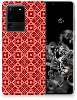 B2Ctelecom Samsung Galaxy S20 Ultra TPU bumper Batik Red