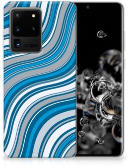 B2Ctelecom Samsung Galaxy S20 Ultra TPU bumper Waves Blue