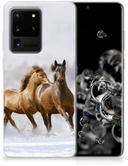 B2Ctelecom Samsung Galaxy S20 Ultra TPU Hoesje Paarden