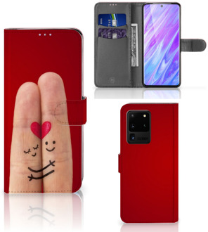 B2Ctelecom Samsung Galaxy S20 Ultra Wallet Case met Pasjes Liefde