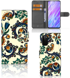 B2Ctelecom Samsung Galaxy S20 Wallet Case Barok Flower