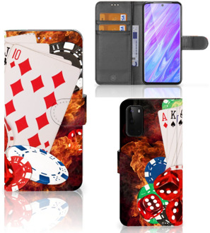 B2Ctelecom Samsung Galaxy S20 Wallet Case met Pasjes Casino