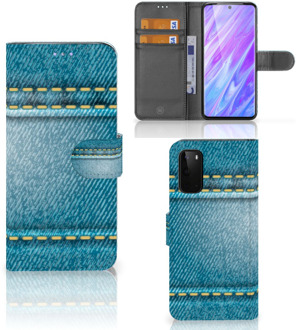 B2Ctelecom Samsung Galaxy S20 Wallet Case met Pasjes Jeans