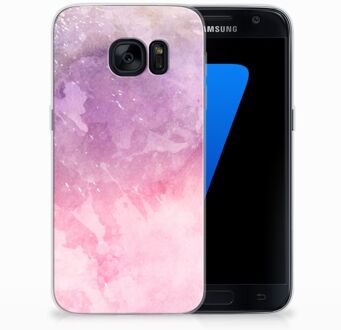 B2Ctelecom Samsung Galaxy S7 Backcase Design Pink Purple Paint