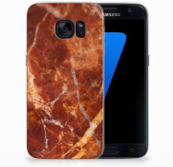 B2Ctelecom Samsung Galaxy S7 Backcover hoesje Design Marmer Bruin