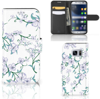 B2Ctelecom Samsung Galaxy S7 Book Case Blossom White