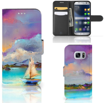 B2Ctelecom Samsung Galaxy S7 Bookcase Hoesje Boat