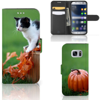 B2Ctelecom Samsung Galaxy S7 Bookcase Hoesje Kitten