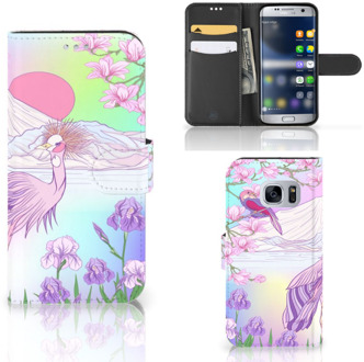 B2Ctelecom Samsung Galaxy S7 Bookcover hoesje Bird