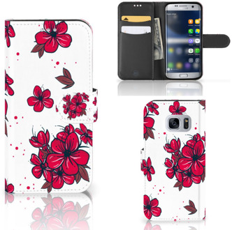 B2Ctelecom Samsung Galaxy S7 GSM Hoesje Design Blossom Red