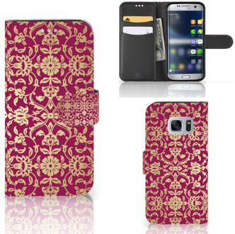 B2Ctelecom Samsung Galaxy S7 Hoesje Design Barok Pink