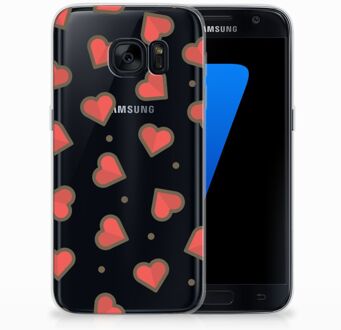 B2Ctelecom Samsung Galaxy S7 Hoesje Design Hearts