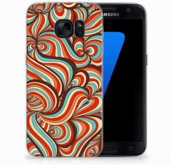 B2Ctelecom Samsung Galaxy S7 Siliconen Backcase Design Retro