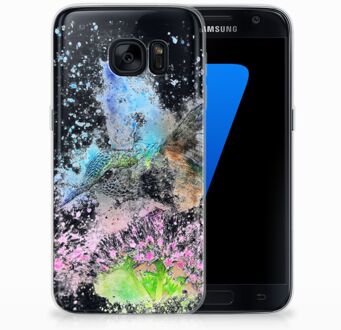 B2Ctelecom Samsung Galaxy S7 Siliconen Backcase Design Vogel