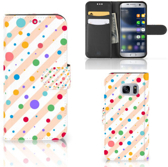 B2Ctelecom Samsung Galaxy S7 Telefoon Hoesje Design Dots