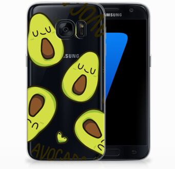 B2Ctelecom Samsung Galaxy S7 TPU Siliconen Hoesje Avocado Singing