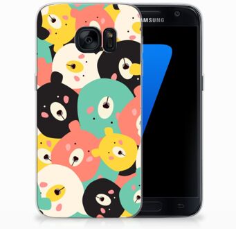 B2Ctelecom Samsung Galaxy S7 TPU Siliconen Hoesje Bears