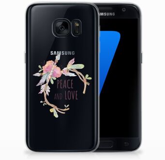 B2Ctelecom Samsung Galaxy S7 TPU Siliconen Hoesje Boho Text