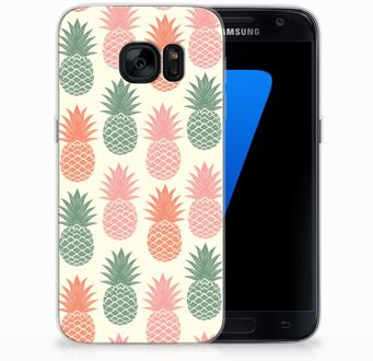 B2Ctelecom Samsung Galaxy S7 TPU Siliconen Hoesje Design Ananas