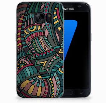 B2Ctelecom Samsung Galaxy S7 TPU Siliconen Hoesje Design Aztec