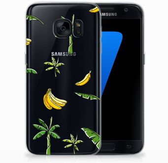 B2Ctelecom Samsung Galaxy S7 TPU Siliconen Hoesje Design Banana Tree