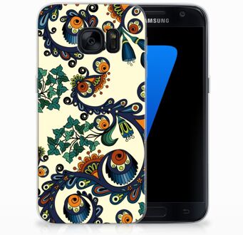 B2Ctelecom Samsung Galaxy S7 TPU Siliconen Hoesje Design Barok Flower