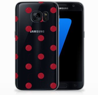 B2Ctelecom Samsung Galaxy S7 TPU Siliconen Hoesje Design Cherries