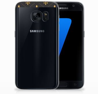 B2Ctelecom Samsung Galaxy S7 TPU Siliconen Hoesje Franse Lelie