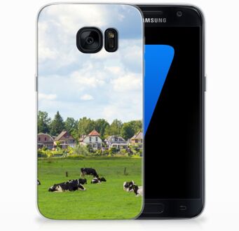 B2Ctelecom Samsung Galaxy S7 TPU Siliconen Hoesje Koeien