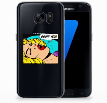 B2Ctelecom Samsung Galaxy S7 TPU Siliconen Hoesje Popart Oh Yes