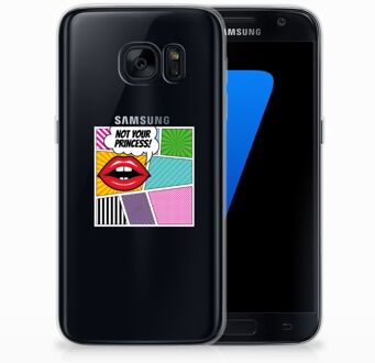 B2Ctelecom Samsung Galaxy S7 TPU Siliconen Hoesje Popart Princess