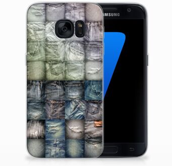 B2Ctelecom Samsung Galaxy S7 TPU Siliconen Hoesje Spijkerbroeken