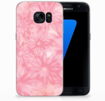 B2Ctelecom Samsung Galaxy S7 TPU Siliconen Hoesje Spring Flowers