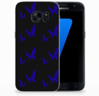 B2Ctelecom Samsung Galaxy S7 TPU Siliconen Hoesje Vlinder Patroon