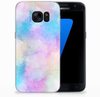 B2Ctelecom Samsung Galaxy S7 TPU Siliconen Hoesje Watercolor Light