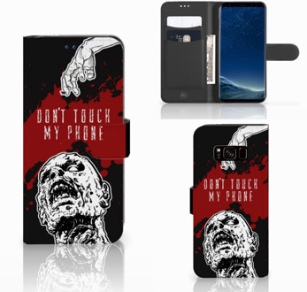 B2Ctelecom Samsung Galaxy S8 Bookcover Design Zombie Blood