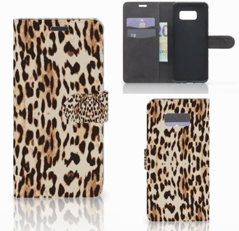 B2Ctelecom Samsung Galaxy S8 Plus Bookcover hoesje Leopard