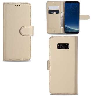 B2Ctelecom Samsung Galaxy S8 Plus Hoesje Goud met Pasjeshouder