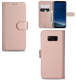 B2Ctelecom Samsung Galaxy S8 Plus Hoesje Rose met Pasjeshouder