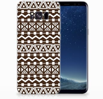 B2Ctelecom Samsung Galaxy S8 Plus TPU siliconen Hoesje Aztec Brown