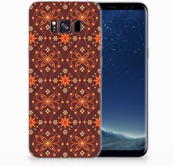 B2Ctelecom Samsung Galaxy S8 Plus TPU siliconen Hoesje Batik Brown