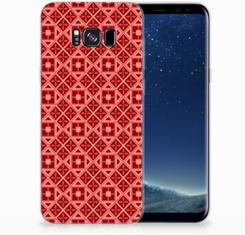 B2Ctelecom Samsung Galaxy S8 Plus TPU siliconen Hoesje Batik Red