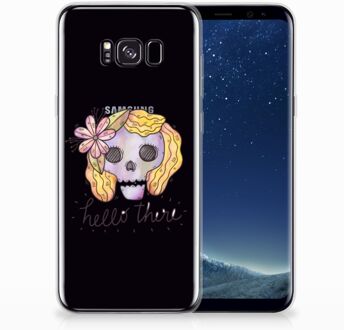 B2Ctelecom Samsung Galaxy S8 Plus TPU siliconen Hoesje Boho Skull