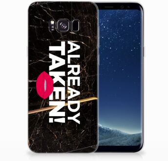 B2Ctelecom Samsung Galaxy S8 Plus TPU siliconen Hoesje Design Already Taken Black