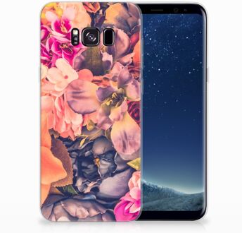 B2Ctelecom Samsung Galaxy S8 Plus TPU siliconen Hoesje Design Bosje Bloemen