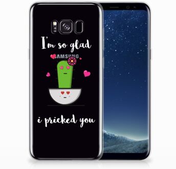 B2Ctelecom Samsung Galaxy S8 Plus TPU siliconen Hoesje Design Cactus Glad